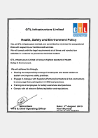Health, Safety and Environment Policy at GTL Infra