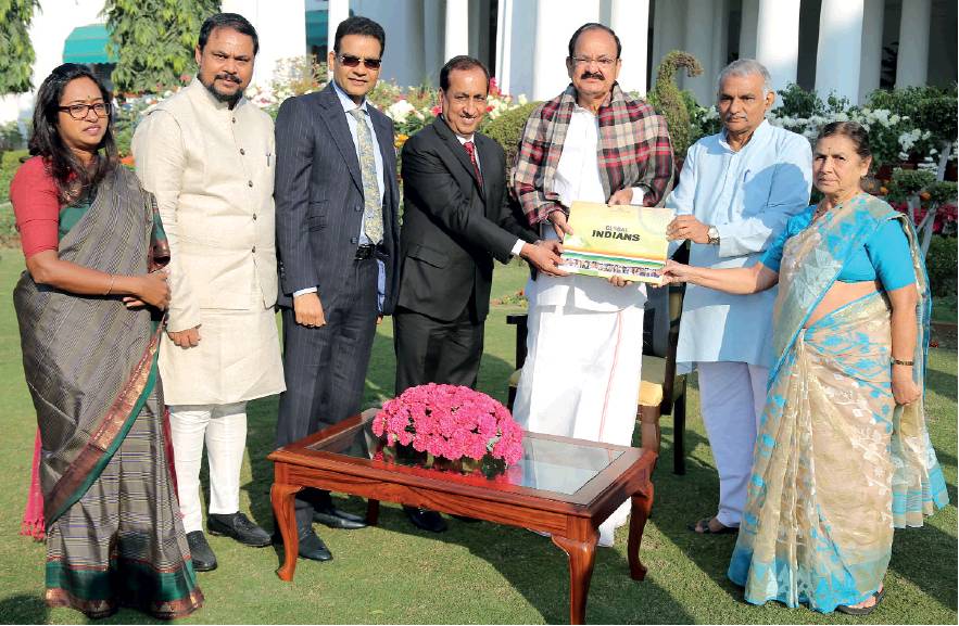 Book presented to Vice President of India Venkaiah Naidu