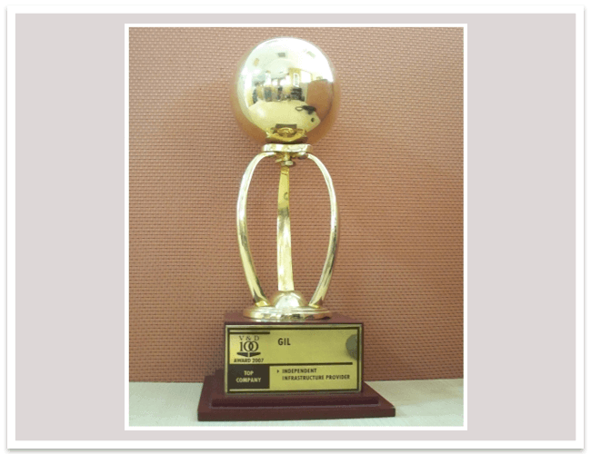 GTL Infra received the Top Independent Infrastructure Provider of India Award from Voice and Data for the Year 2007.